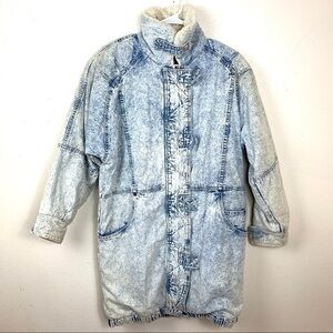 Andy Johns Blue acid washed jean jacket Small